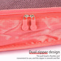 6Pcs Luggage Travel Bags Underwear Shoes Storage Bag Oxford Waterproof Cloth Suitcase Pouch Cube Red Organiser For Clothing