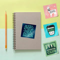 100pcs Custom Stickers PVC Waterproof Die Cut Vinyl Logo Design Brand Laptop Cute Personalized Sticker Glossy Film for Business