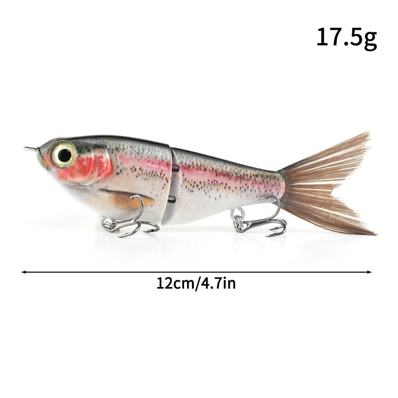 11.5cm 18.5g Balam Glide Bait Swimbait Joint Giant Pike | SAMAG
