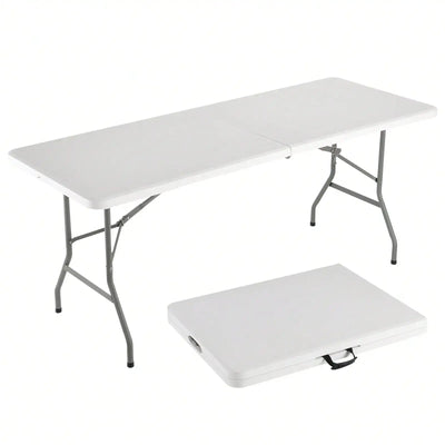 4FT/6FT Plastic Folding Table, Shooting HDPE Portable | SAMAG