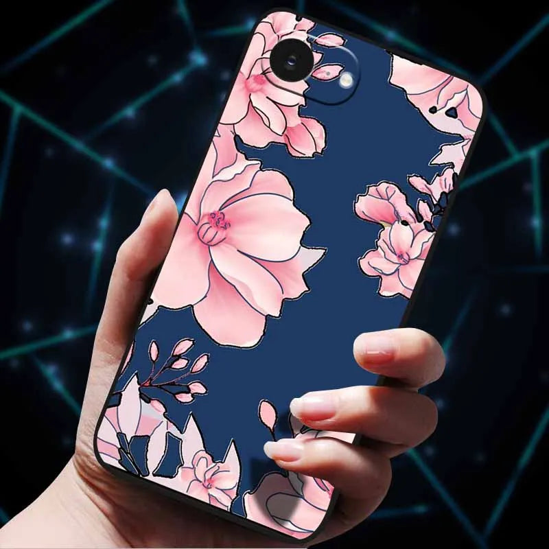 3D Flowers Emboss Fundas For iphone 16E Case iphone16 E Soft Silicone Phone Cases for iphone16 16 Back Cover Coque iphone16e Bag