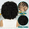 KIMA New Box Braided Wig Synthetic Full Lace Wigs Short Lengths for Black Women Men Braided Wig With Baby Hair Box Braiding Wigs