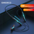 EARDECO 180 Hour Playback Bluetooth Headphones Bass Wireless Headphones Earphones with Mic Stereo Neckband Sport Headset TF Card