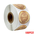 50-500pcs Kraft Paper Homemade With Love Stickers Scrapbooking For Envelope And Package Seal Labels Sticker Stationery Handmade