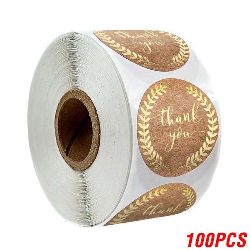 50-500pcs Kraft Paper Homemade With Love Stickers Scrapbooking For Envelope And Package Seal Labels Sticker Stationery Handmade