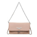Fashionable Retro Ladies Chain-Shoulder Square Bag Luxury Textured Crossbody Shoulder Bag Women Handbags and Purses Underarm Bag