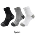 1/3/6pairs Men's Cotton Crew Sports Socks Breathable Mesh | SAMAG