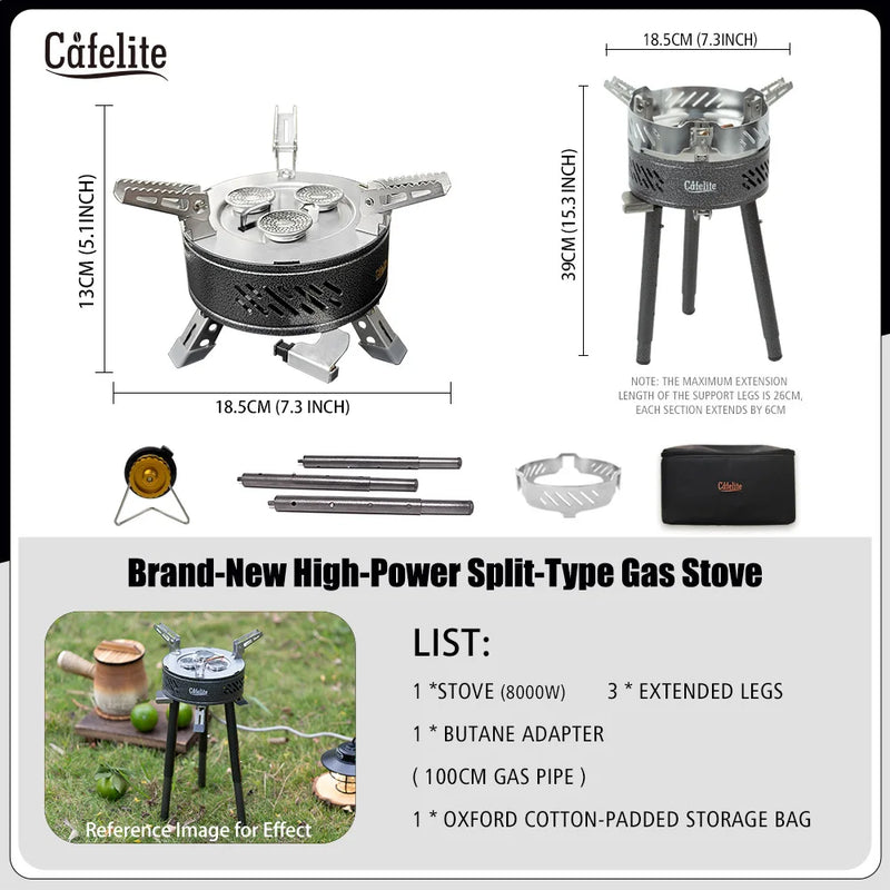8800W High Power Camping Gas Stove Portable Split Burner - View 6 | SAMAG