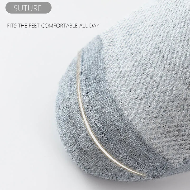 6 Pairs Breathable Men's Socks Short Ankle Elastic Solid Color Mesh High Quality Business Unisex Sokken Plus Size EU38-47