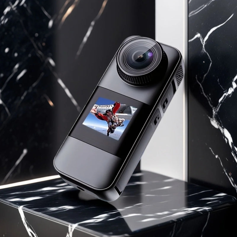 1 dual-screen sports camera for outdoor activities, with 32GB memory card, capable of taking photos and recording videos