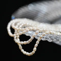 YWYC 2.5 - 3.5mm Rice Shape Freshwater Pearl Necklaces 40cm Length 925 Sterling Silver Collar for Women - Visuel 3 | SAMAG