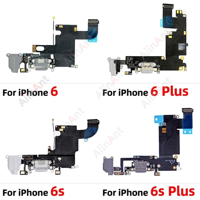 OEM Bottom USB Mic Board Quick Charger Dock Connector Charging Port Flex Cable For iPhone SE 1 2 3 6 6s Plus + Sticker