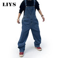 Overalls for Men Denim Suspenders Simple Baggy Jeans | SAMAG