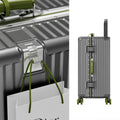 BunnyFly Suitcase Wide Handle Travel Suitcase Men 20 24  Carry-On Luggage Women PC Aluminum Frame Trolley Case