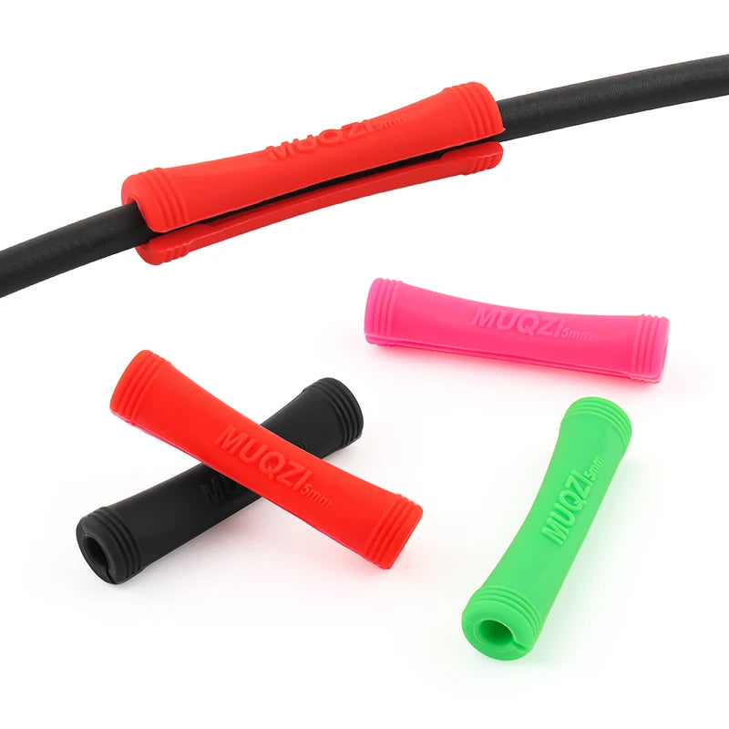 MUQZI 4/8pcs Bicycle Cable Protector Brake Shift Line Frame Protect Sleeve MTB Road Fixed Gear Bike Universal