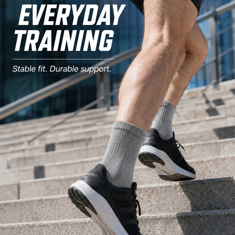 1/3/6pairs Men's Cotton Crew Sports Socks Breathable Mesh | SAMAG