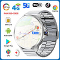 5G/4G Full Network Smart Watch 1.95 inch 720*720 Big Screen HD 8GB+128GB RAM Video Call Smartwatch Google Play WIFI GPS Sim Card
