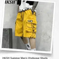HKSH Spring Summer New Men's RO Style Round Collar Printed T-shirt Oversized Chic Cotton Chic Top American Loose Y2K Tees HK4638
