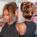 360 Full Lace Wig Human Hair Pre Plucked HD Invisible Drawstring Brazilian Skinlike Pre Cut Transparent Lace Highlight Deep Wave Frontal Wig For Women