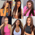 Brown Bundles Human Hair Tissage Bone Straight Bundles 1/3 Pcs #4 Colored Hair Extensions Human Hair Bundle Hair Weavings