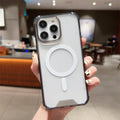 Luxury Wireless Charging For Magsafe Magnetic Phone Case For iPhone 17 16 15 14 11 12 13 Pro Max Shockproof Transparent Cover