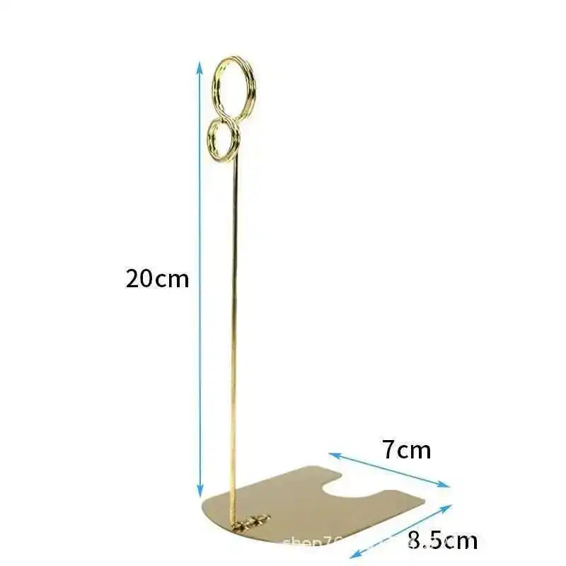 Metal Label Clip Bread Price Card Bakery Cake Shop Card Clip Display Standing | Loripos