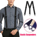 Non Slip Garter Belt Elastic Suspenders with 3 Clips 4cm Wide Adjustable Plastic Triangle Buckle Unisex Sport