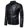 Men Stand Collar Moto Leather Jackets Slim Fit Leather Coats High Quality Male Fashion Spring  Autumn Casual Leather Jackets 5XL