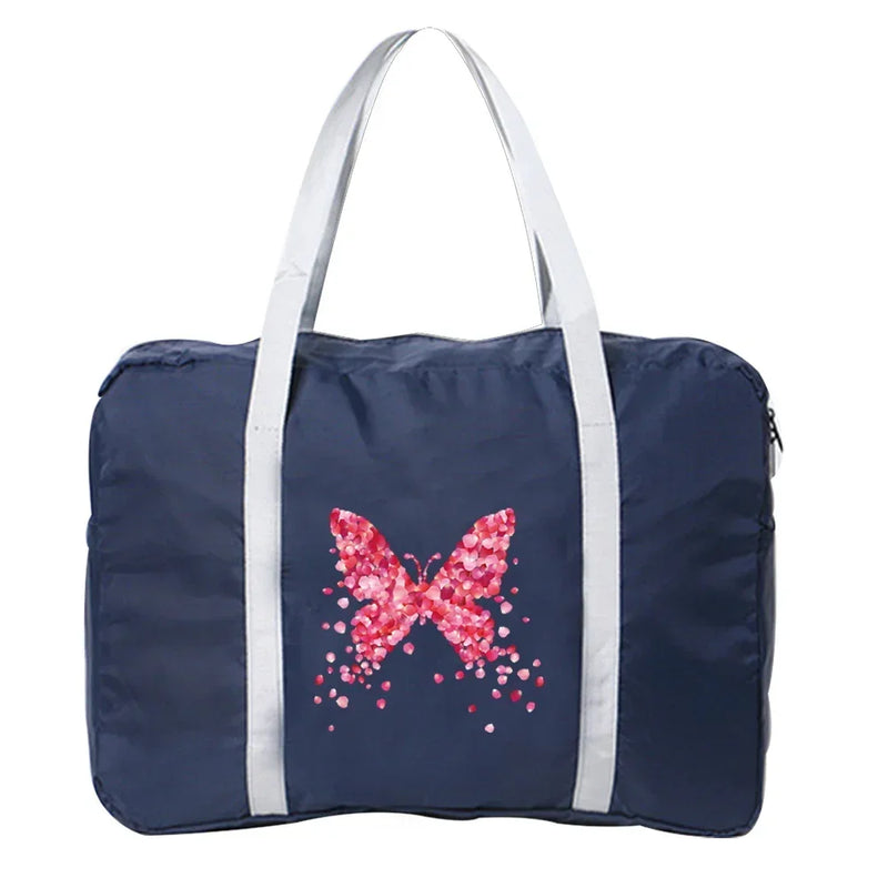 Handbags Luggage Travel Bag Large Capacity Fashion Weekend Overnight Boston Bag Travel Carry Pack Butterfly Printing Series