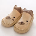 Baby Shoes Cotton Floor Socks Shoes Cartoon Cute Baby First Walkers Toddler Shoes Girl Boys Kids Soft  PU Sole Shoe Anti-slip