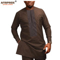 African Men Clothing Casual Tracksuit Dashiki Shirt | SAMAG