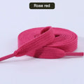 Cotton Shoelaces 1CM Width Flat Shoe laces Tennis Sneakers Shoelace 80/100/120/140/160CM Laces for Shoes Accesories 1Pair