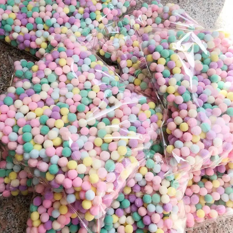 20/100/200/300/500pcs Cat Toys Cute Funny Stretch Plush Ball Cat Toy， Ball Creative Colorful Interactive Cat Puff Balls Chew Toy