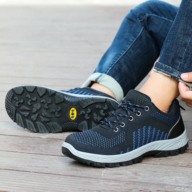 Work shoes for men, anti-shatter, anti-stab, anti-static, solid sole, all-season model