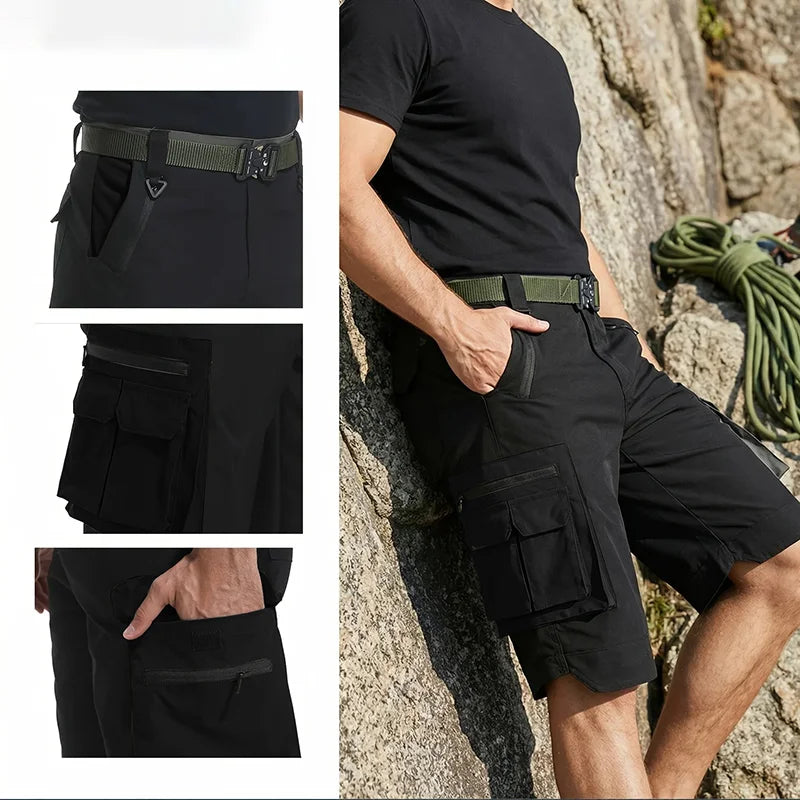 Fishing Multi-Pocket Cargo Shorts Men Wear-Resistant | SAMAG