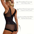 Sexy Women's Bodysuit Shapewear Black Waist-Cinching Shaping Pants