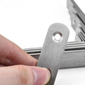 Corner Bracket Connector Brace (Stainless Steel) - 90 Angle Iron Joint Fastener for Furniture Cabinet Screens Shelf Support