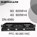 Professional Digital Power Amplifier 4x1800W Class D Audio DJ Pre-Subwoofer Amp 2/4 Channel Line Array Speaker Sound Amplifier