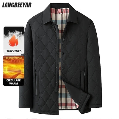 Top Grade Men Parka Jacket Windbreaker Coats Diamond | SAMAG