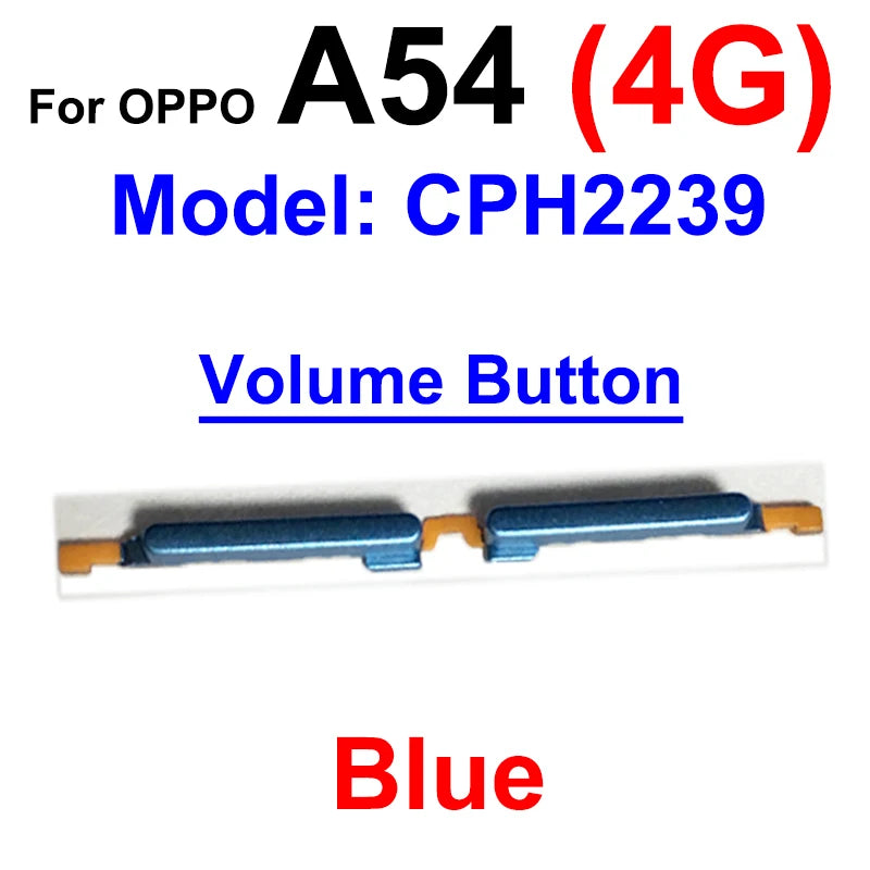 Power Button + Volume Side Button For OPPO A53 A53S A54 A54s A74 4G/5G Up Down Volume Power Side Keys Flex Cable Parts