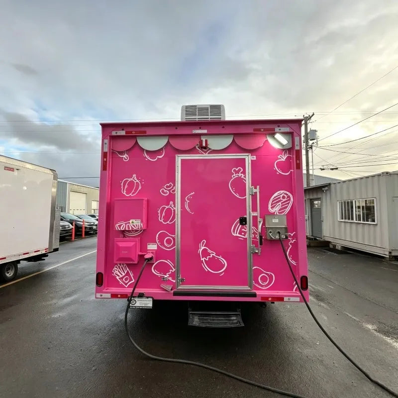 Custom Portable Food Truck Cart with Wheels Commercial Mobile Kitchen Trailer Designed for Street Food Vendors Events