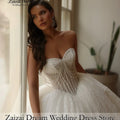 Customized Luxury Off Shoulder Sleeves Wedding Dresses 3D - View 4 | SAMAG
