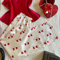 New V Neck Women's Pajamas with Contrast Color Solid | SAMAG