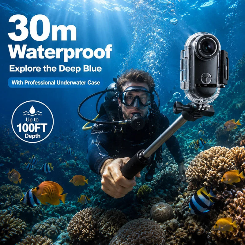 4K/1080P  Mini Magnetic Action Camera HD WiFi Wireless Body Mount POV Holder Bodycam Vlogging Motorcycle Helmet Sports Video Cam