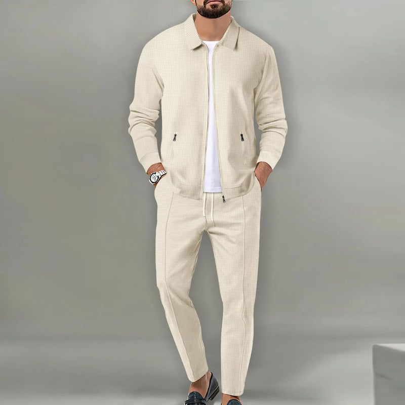 The new spring and autumn sports men's youth popular solid color jacket trousers two leisure suit - View 6 | SAMAG