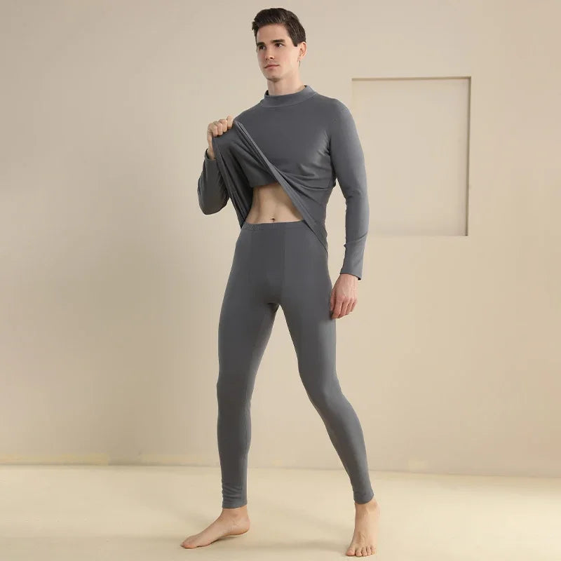 2025 new men's thick velvet inner layer, double warmth, soft and breathable, home wear