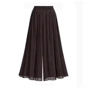 Women High Waist Polka Dot Pleated Wide Leg Pants Elastic - View 10 | SAMAG