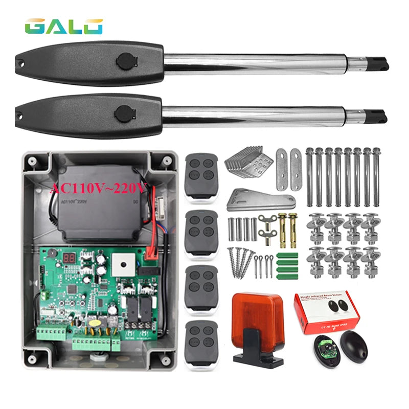 Electric Gates / Electric Swing Gate Opener For 400KG Butterfly Door/Swing Gate Motorcycle With Remote Control Full Kit Optional
