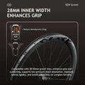 ELITEWHEELS RZW Ultralight Gravel Wheels Disc Carbon Wheelset 1370g RIM Depth 45/35mm Wing 20 Spoke For Racing Bike Road