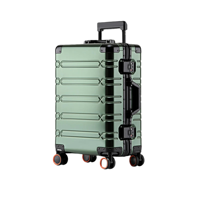 2024 New Large Capacity Durable Luggage Sets Aluminum Suitcase Women Girl Carry-On Boarding Travel 20/24/29